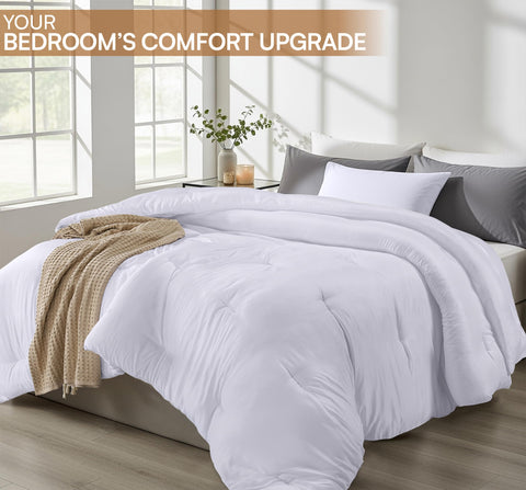 Utopia Bedding even distribution stitching keeps fill fluffy and evenly spread.