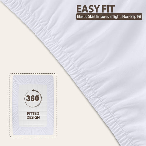 Utopia Bedding fabric texture detail highlights soft, breathable surface for cozy nights