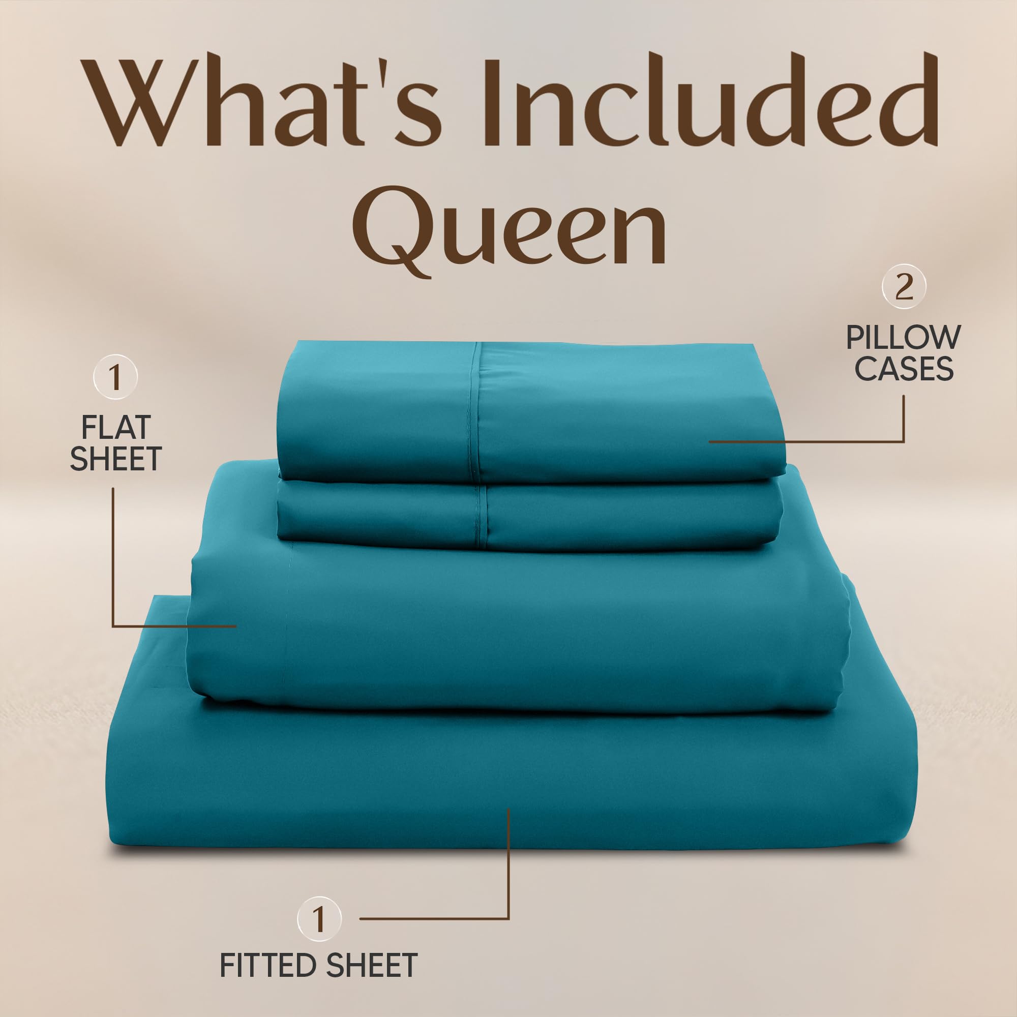 Utopia Bedding fitted sheet with 15-inch pocket for secure night-long fit.