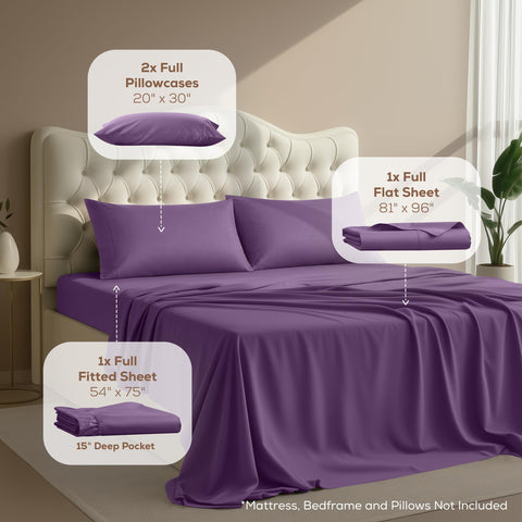 Utopia Bedding fitted sheet showing all-around elastic for a secure mattress fit.