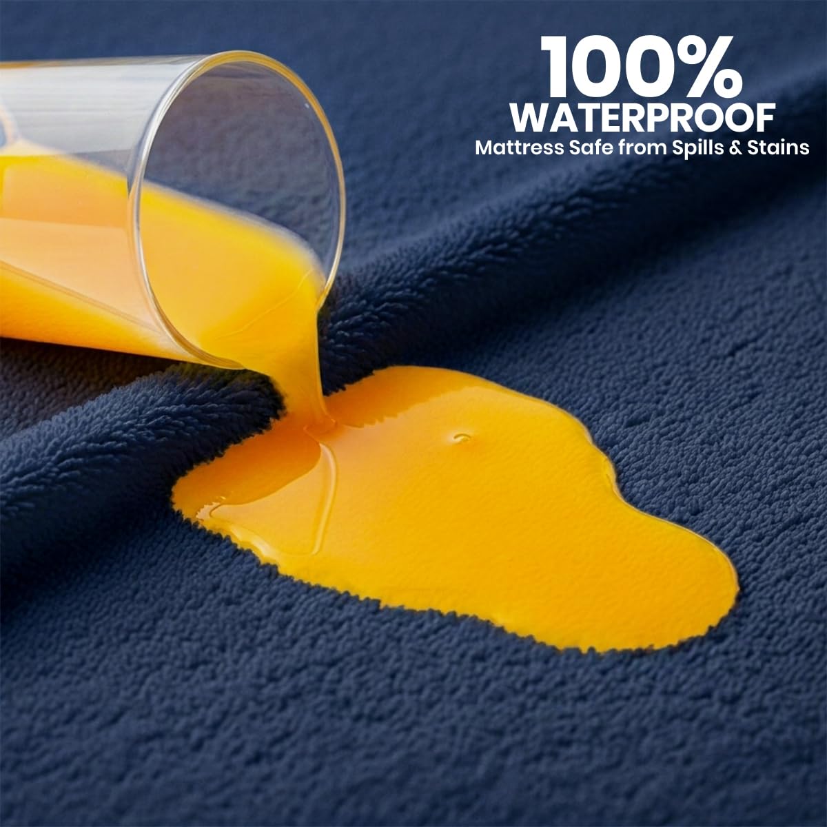 Utopia Bedding fitted stretch elastic shows secure fit for deep mattresses and easy changes.