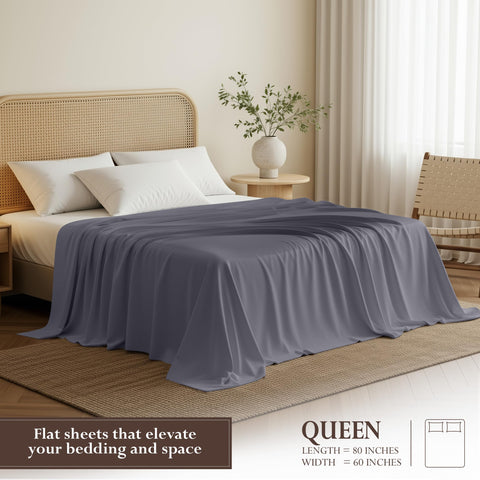Utopia Bedding brushed microfiber flat sheet delivers soft, breathable comfort night after night.