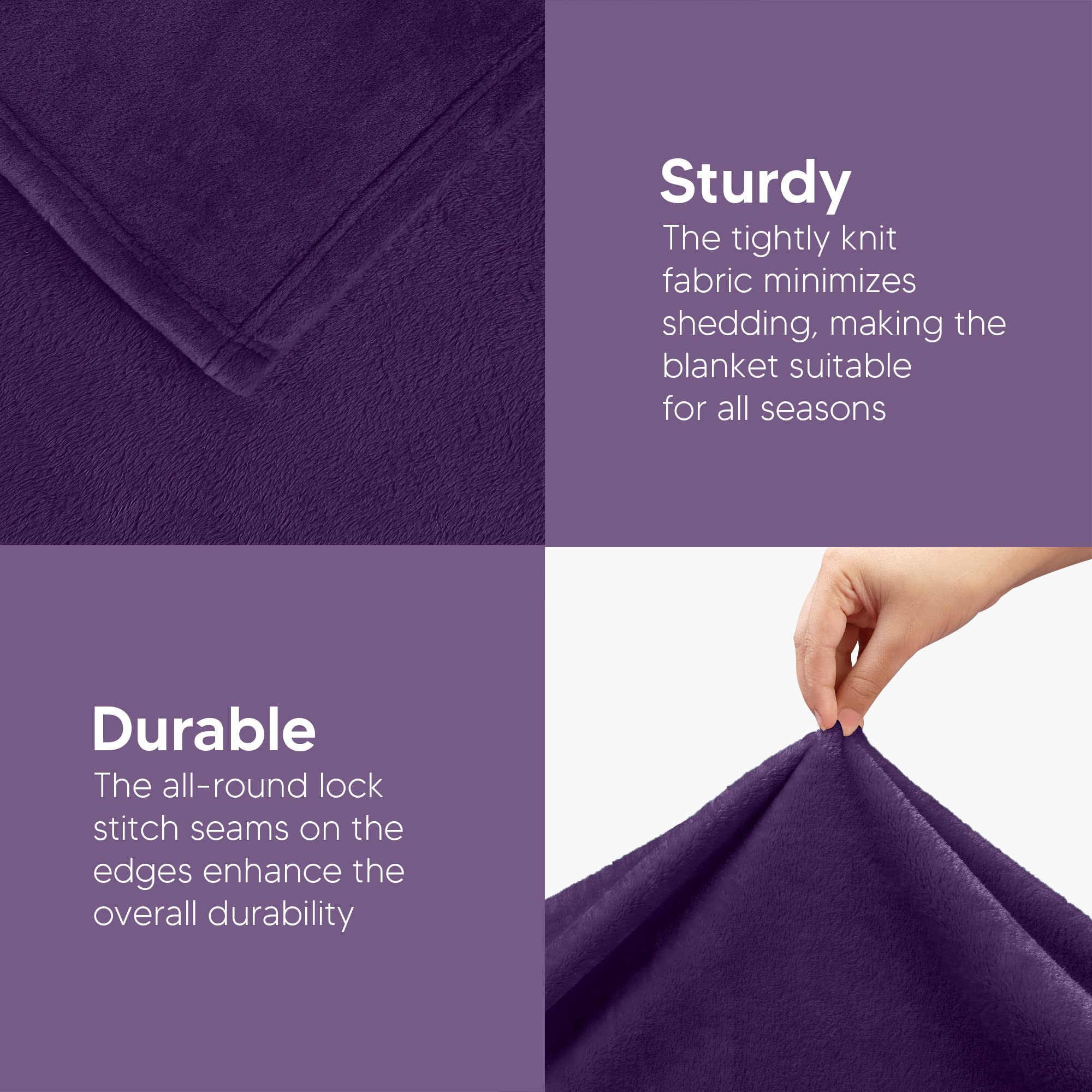 Utopia Bedding fleece blanket ideal for camping or backpacking warmth