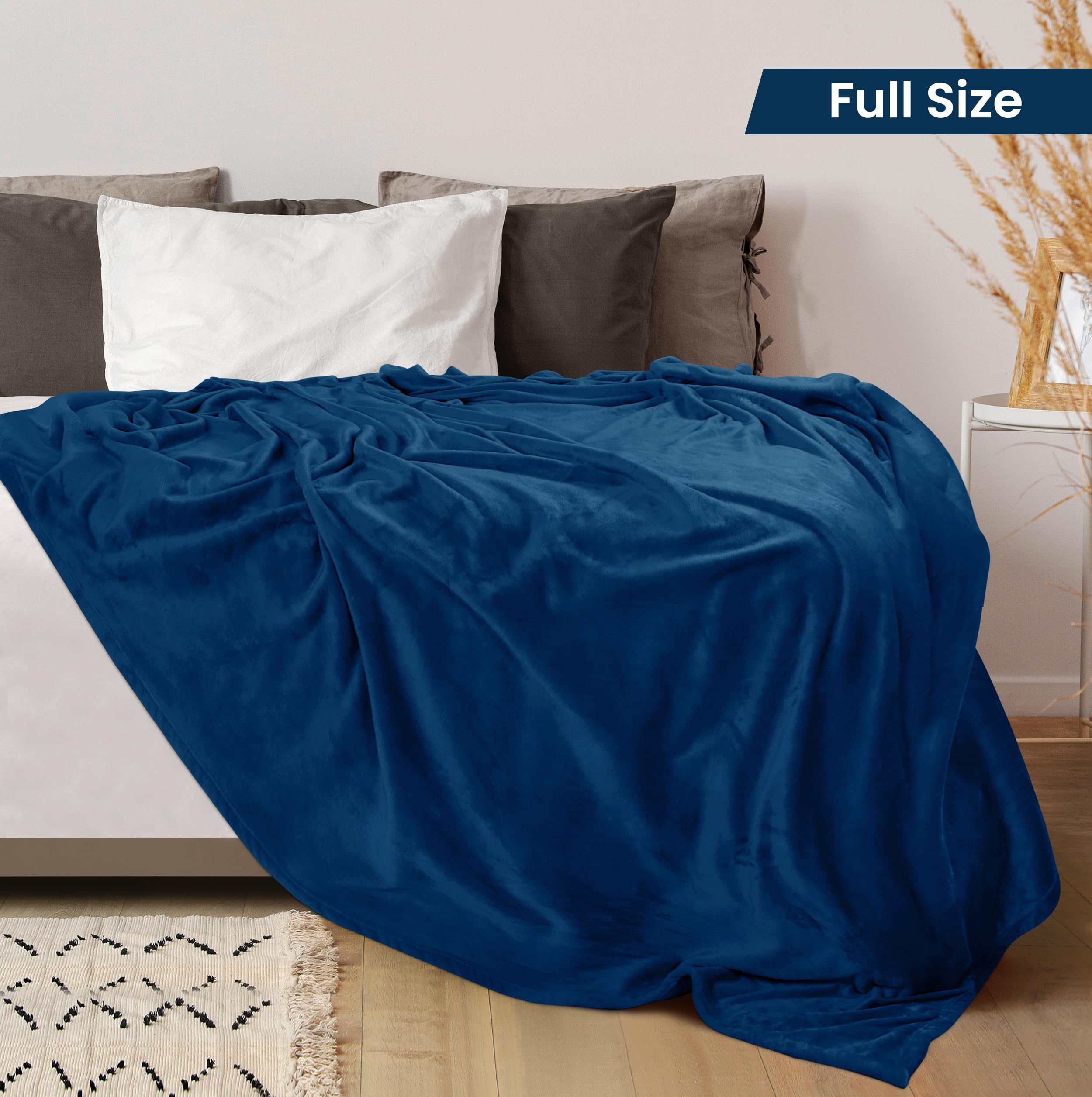 Utopia Bedding fleece blanket close-up texture showing plush softness.