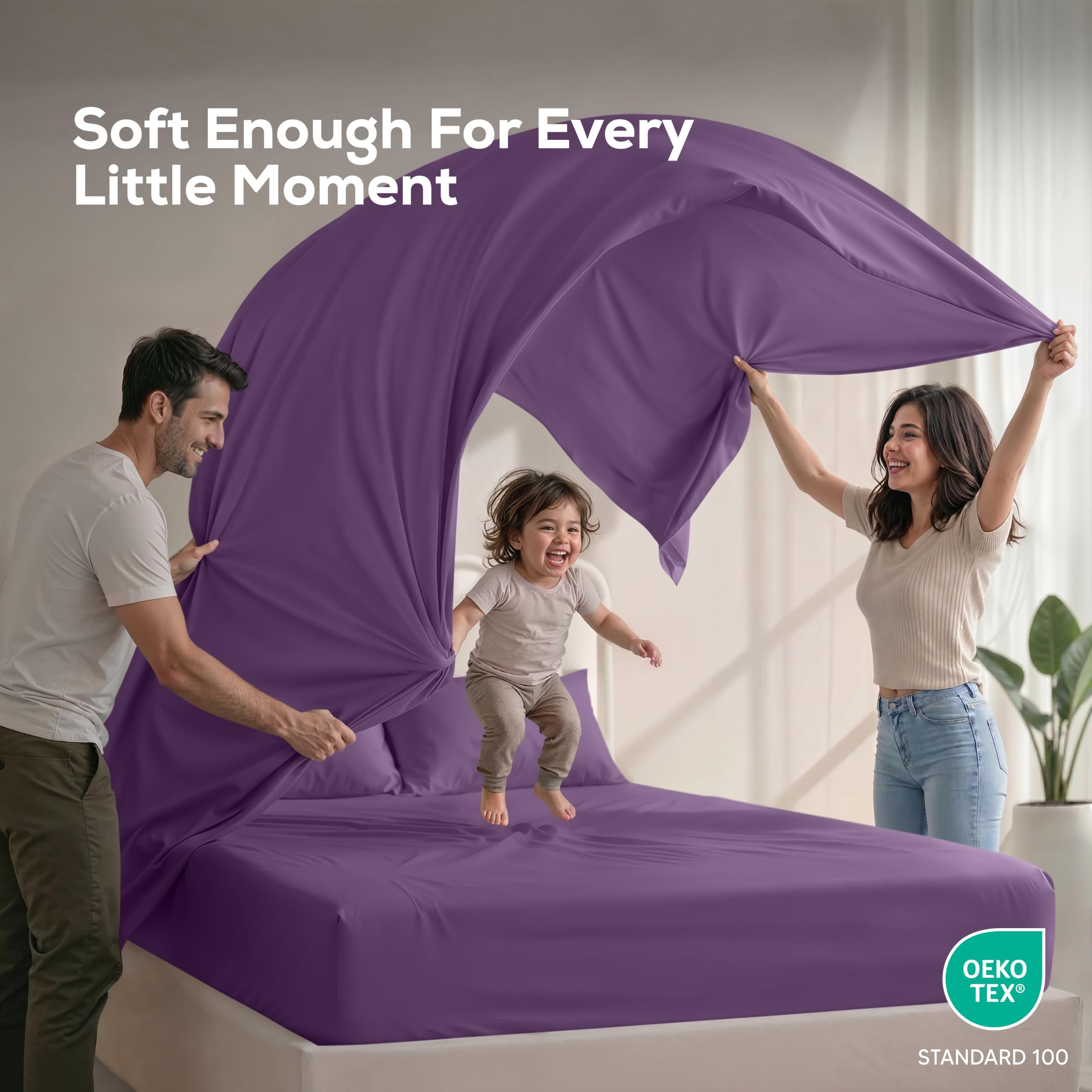 Utopia Bedding four-piece set neatly packaged with care for easy shopping.