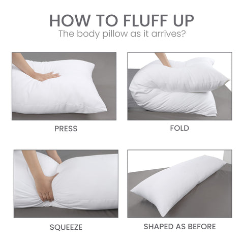 Utopia Bedding full body pillow easy spot-clean maintenance for busy nights.