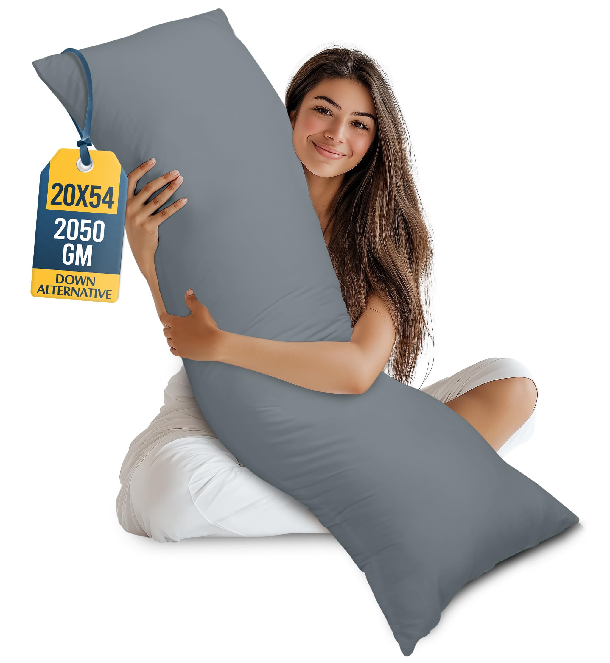 Utopia Bedding full body pillow provides head-to-toe support for side sleepers