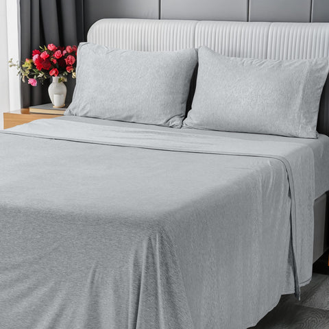 Utopia Bedding fitted sheet close-up with 15-inch pocket in soft jersey knit