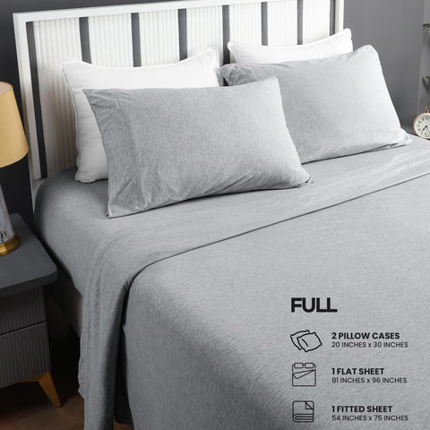 Utopia Bedding flat sheet showing 81x96 inches coverage