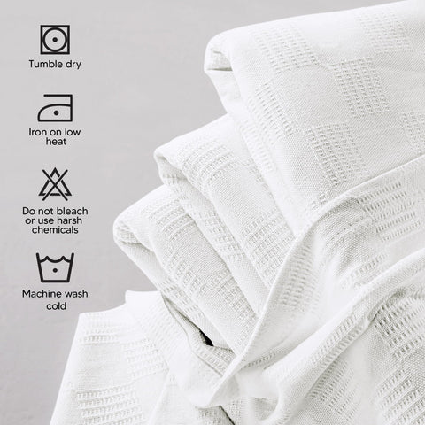Utopia Bedding full-size 90x84 blanket on bed for cozy bedroom decor.