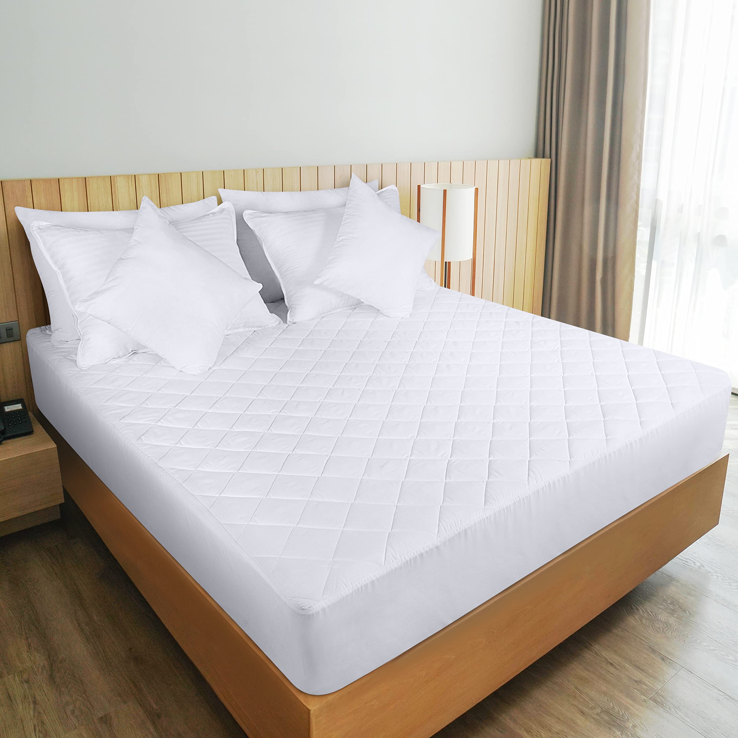 Utopia Bedding Full XL pad shown on mattress
