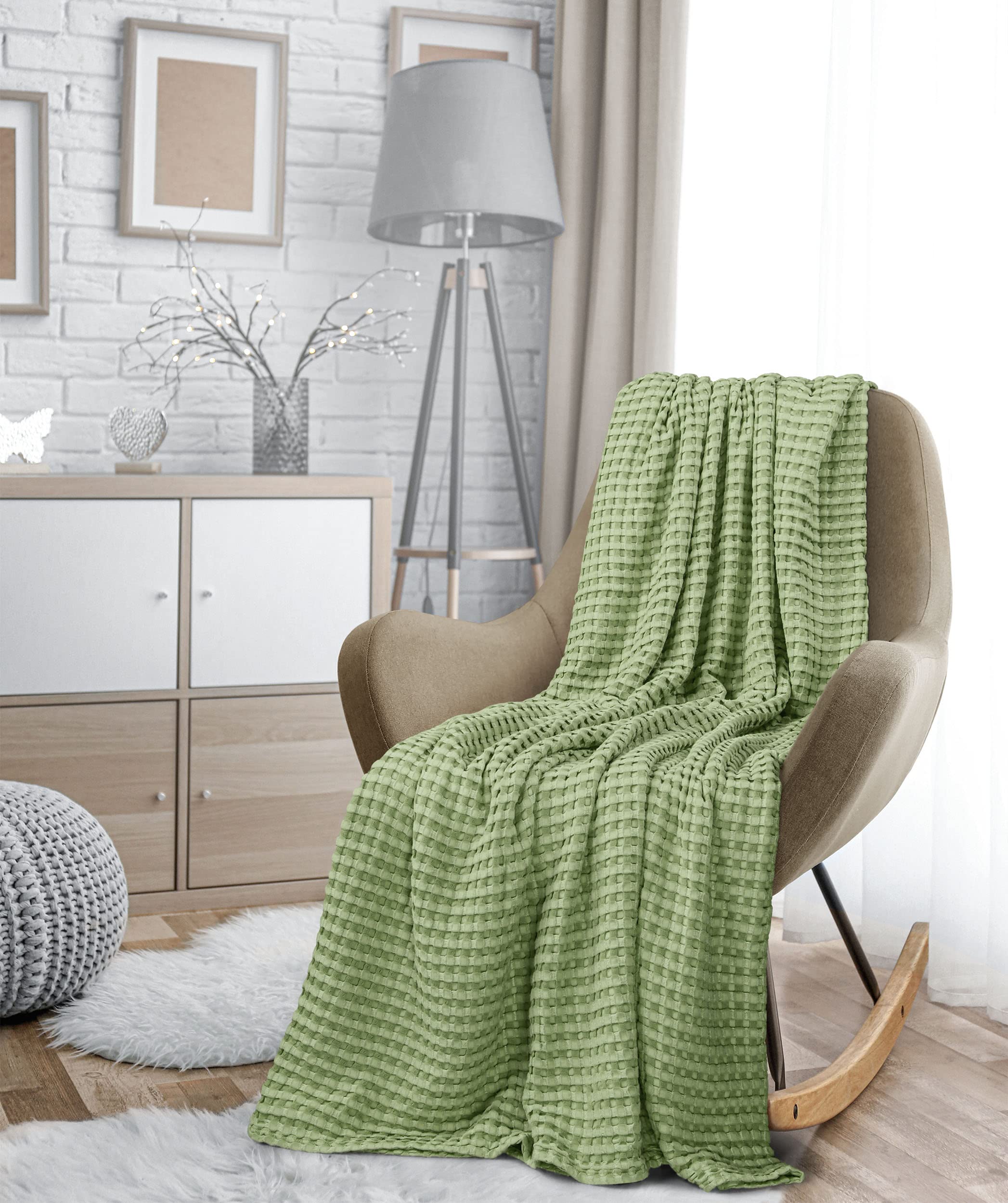 Utopia Bedding sage green color enhances calm decor in bedrooms