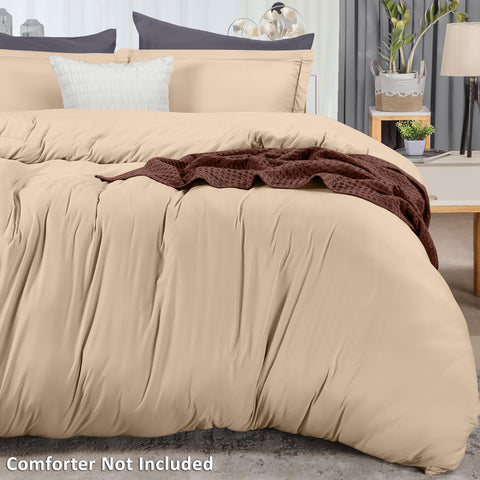 Utopia Bedding hidden zipper closure prevents duvet shift during sleep.