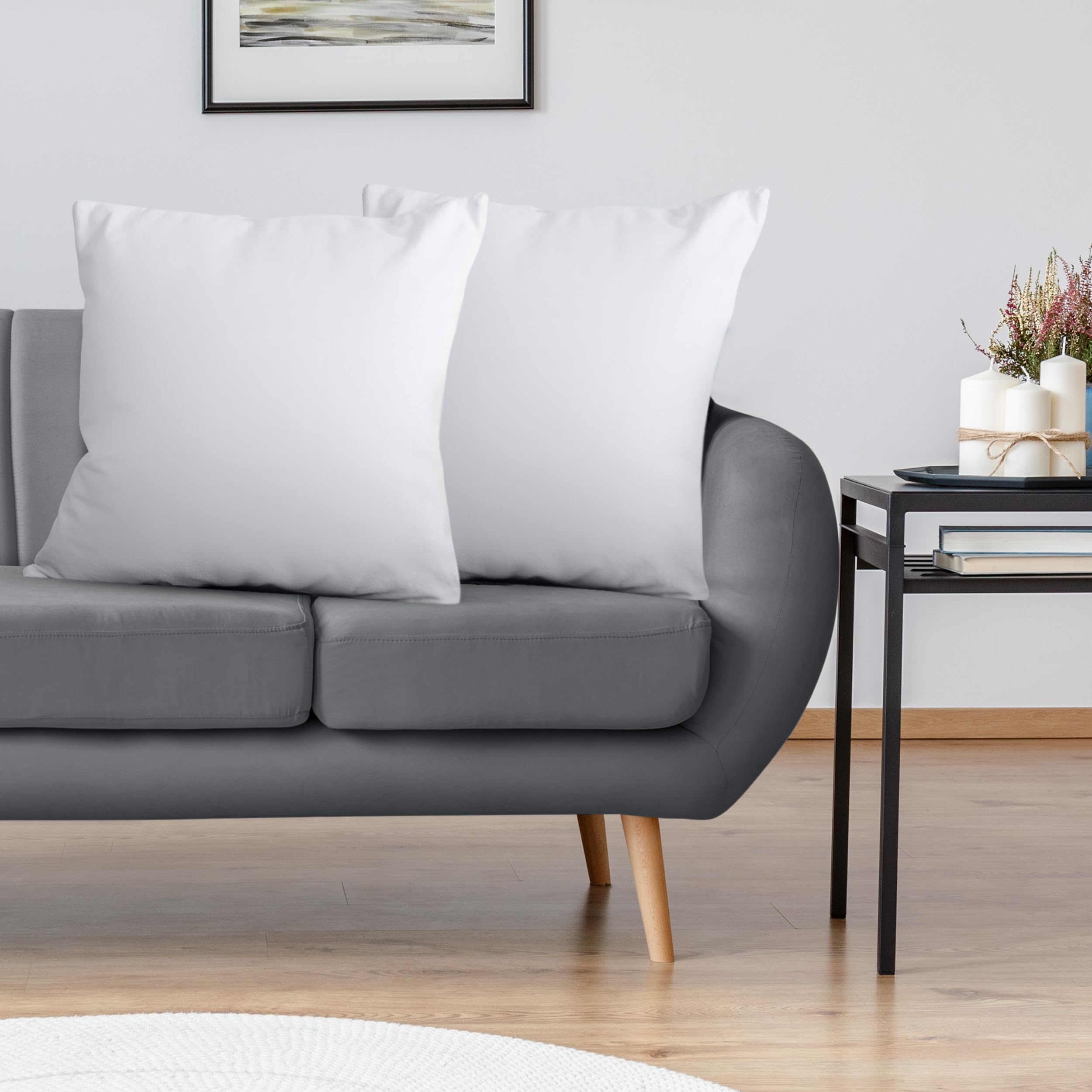 Utopia Bedding high-rebound filling keeps cushions springy and well-shaped.