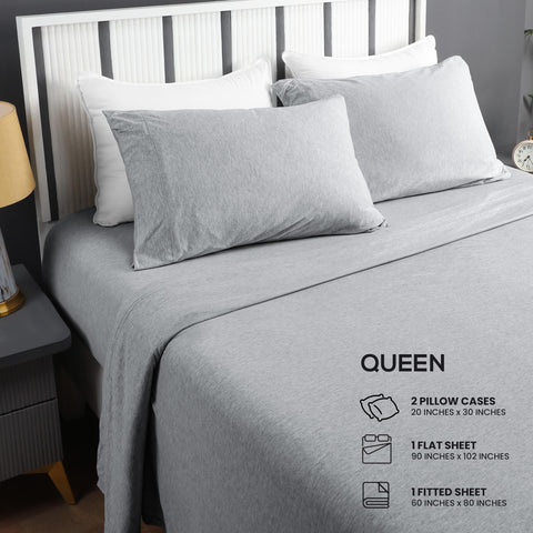 Utopia Bedding jersey-sheets-closeup-soft-texture shows plush, breathable jersey fabric.
