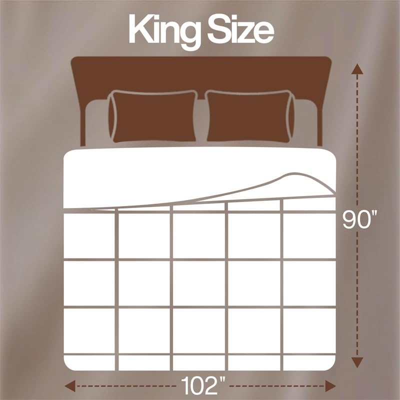 Box-stitch detail on Utopia Bedding King Comforter Insert highlighting even fill distribution.