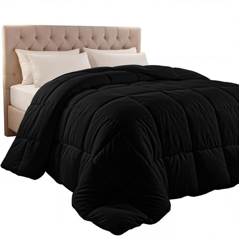 Utopia Bedding king comforter duvet insert box-stitch detail for even loft
