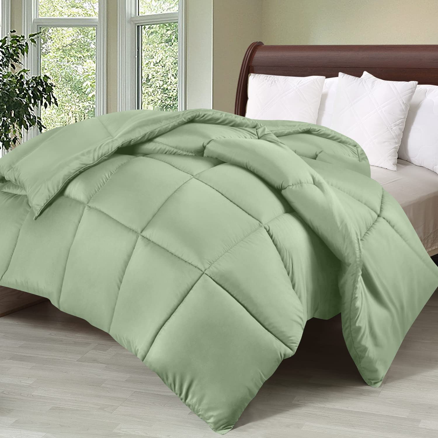Utopia Bedding king comforter insert with corner tabs secures duvet cover