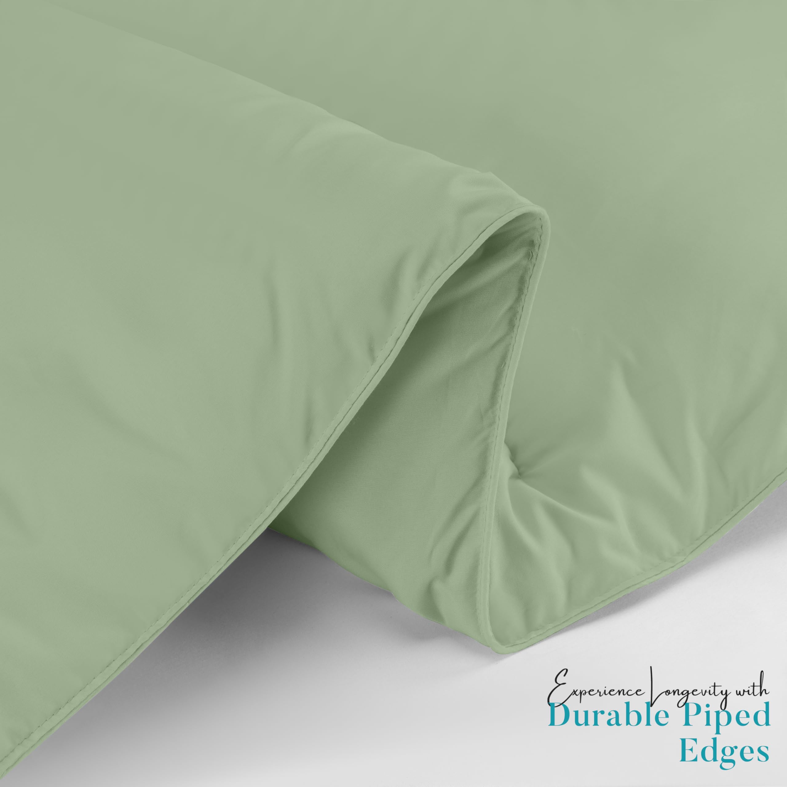 Utopia Bedding loft and stability demonstrated by box-stitch design