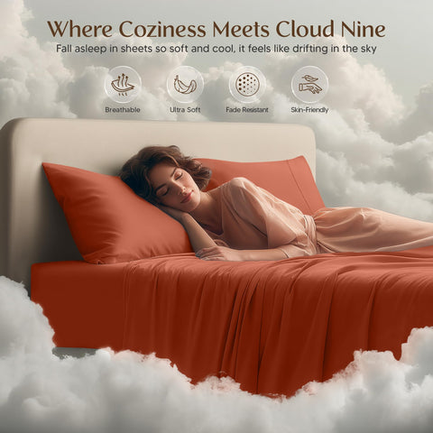 Utopia Bedding easy-care king sheets are machine washable for convenience