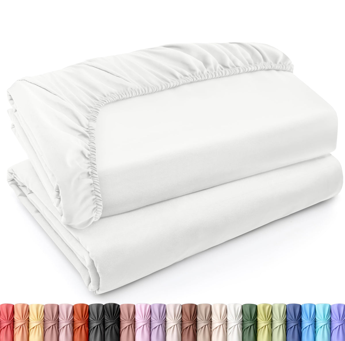 Utopia Bedding king fitted sheet 2-pack packaging shows bulk value.