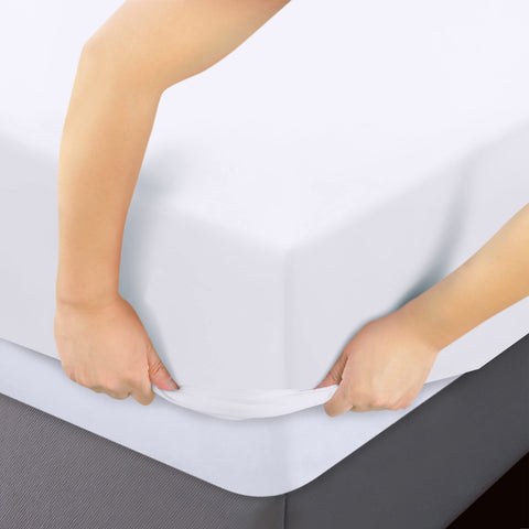 Utopia Bedding king fitted sheet deep-pocket 15-inch corner detail for secure fit.