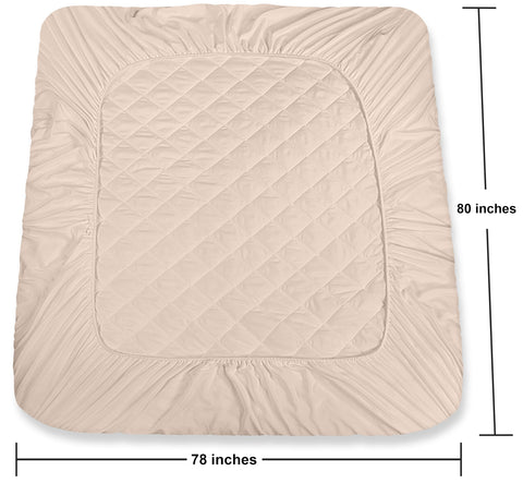 Utopia Bedding deep-pocket design shows secure stretch around mattresses.