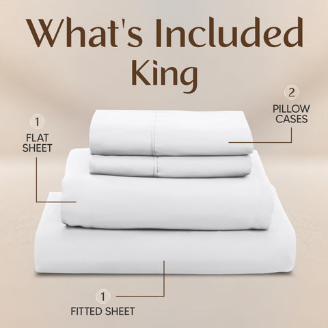 Utopia Bedding king sheet color options shown to complement any decor