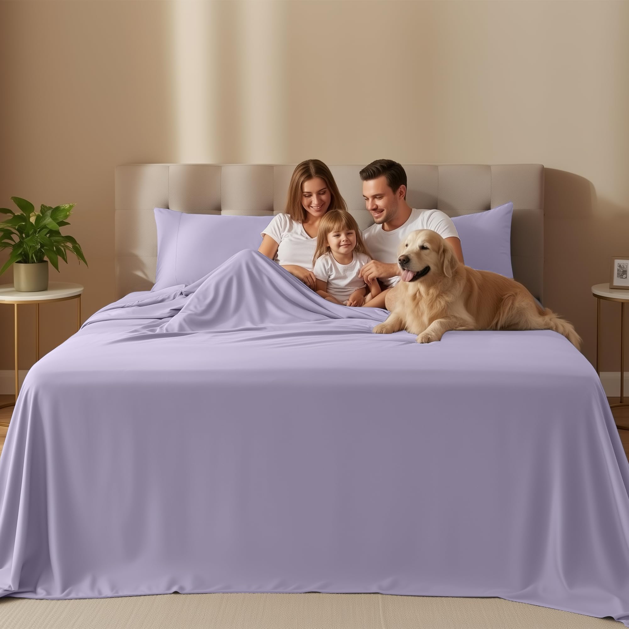 Utopia Bedding fitted sheet with all-around elastic for secure fit