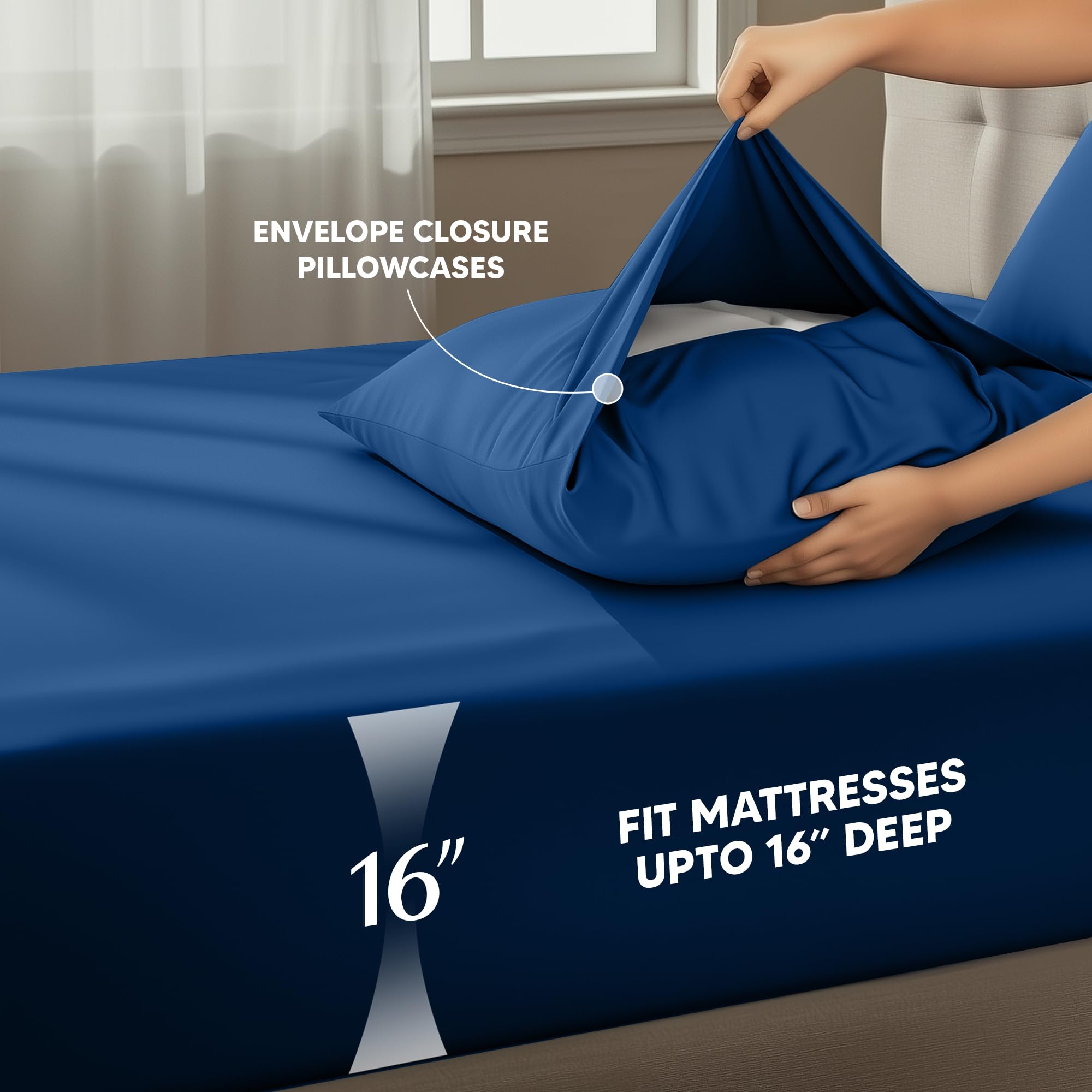 Utopia Bedding king pillowcases pair for soft microfiber luxury.