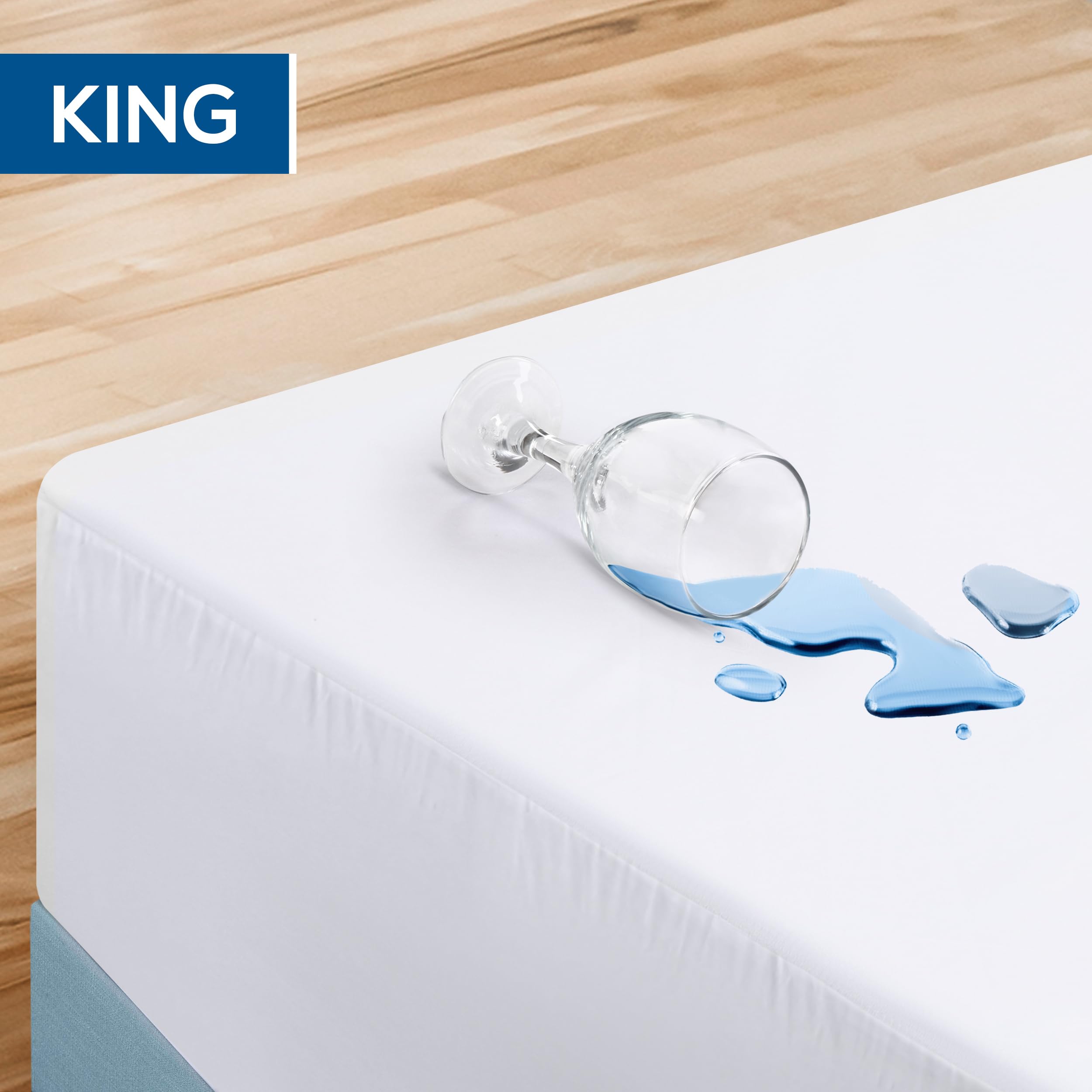 Zippered king mattress encasement from Utopia Bedding for secure protection.