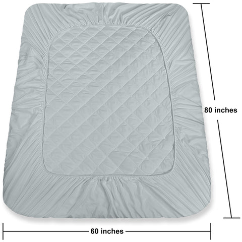 Utopia Bedding Light grey fabric with neutral, versatile look.