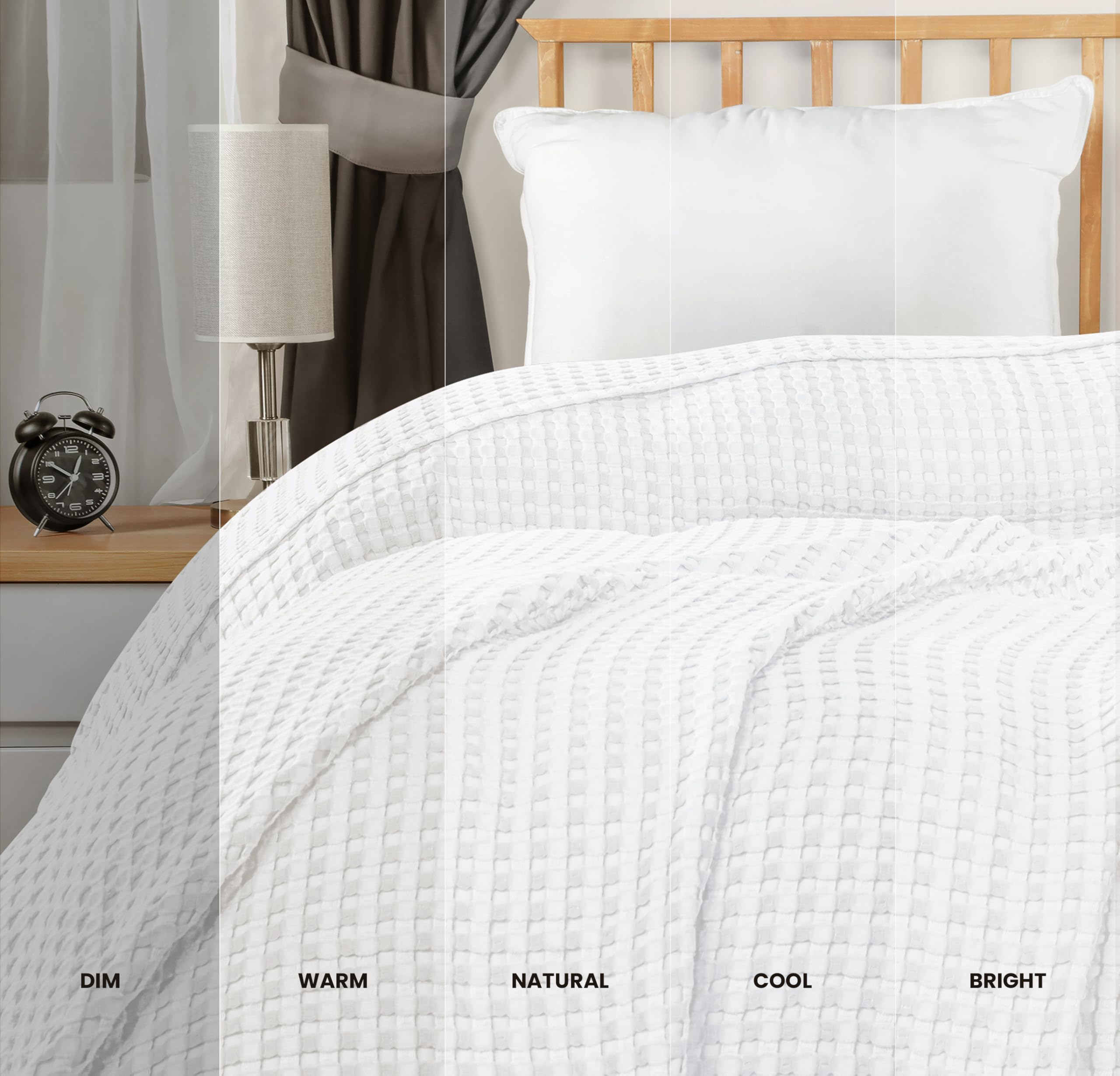 Utopia Bedding lightweight breathable blanket keeps you comfortable in warm months.