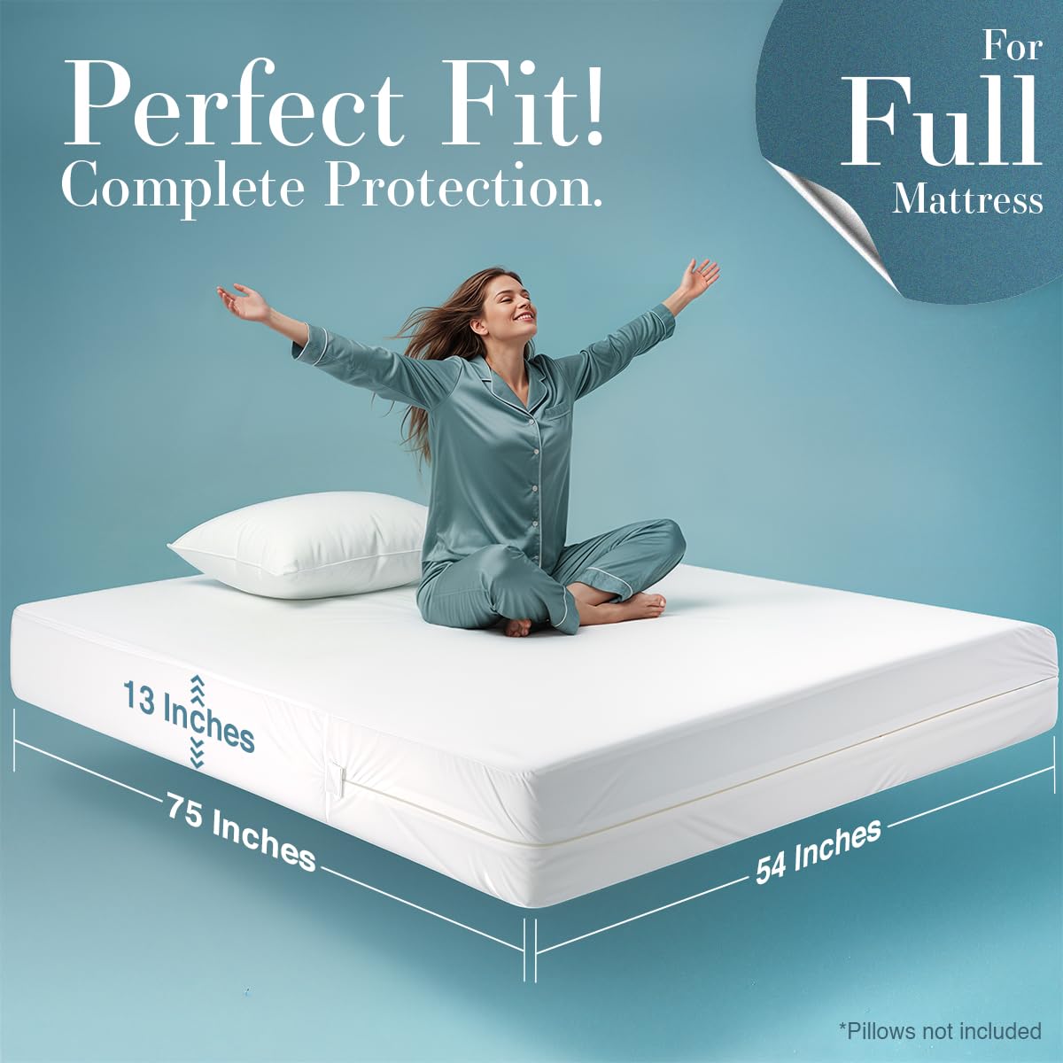 Utopia Bedding soft-knit fabric provides a quiet, comfortable sleeping surface.
