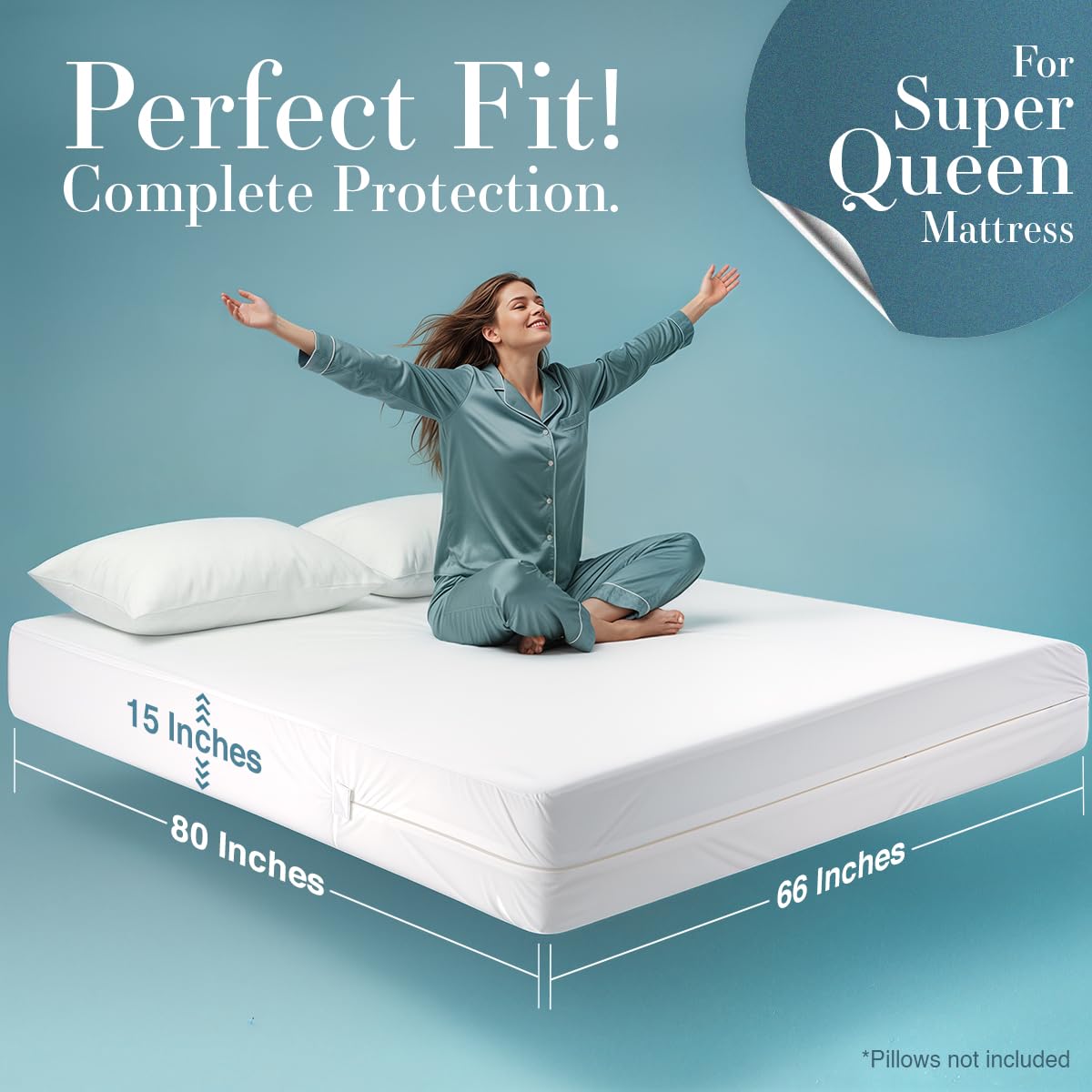Utopia Bedding waterproof layer blocks spills from reaching the mattress.