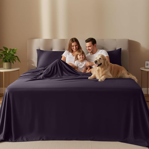 Close-up of Utopia Bedding microfiber texture showing silky softness and breathability.