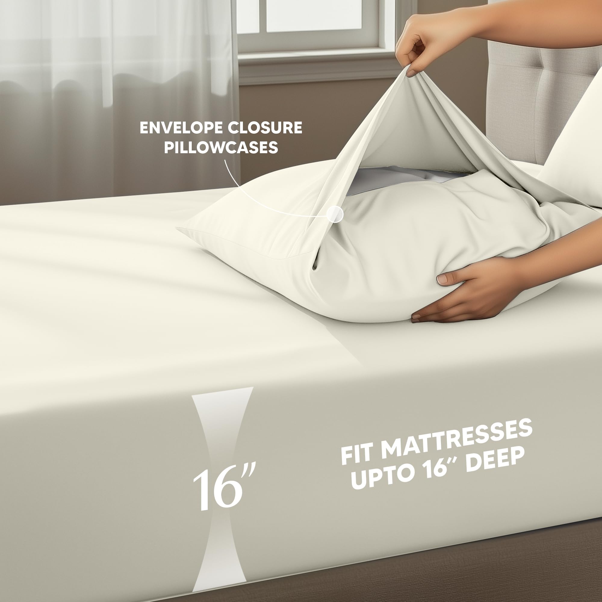 Utopia Bedding microfiber closeup showcases plush, durable fabric.