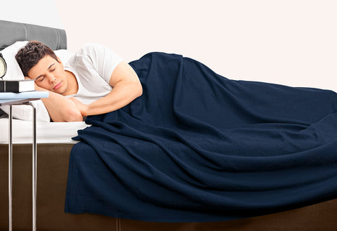 Utopia Bedding navy blanket suits all seasons and décor.