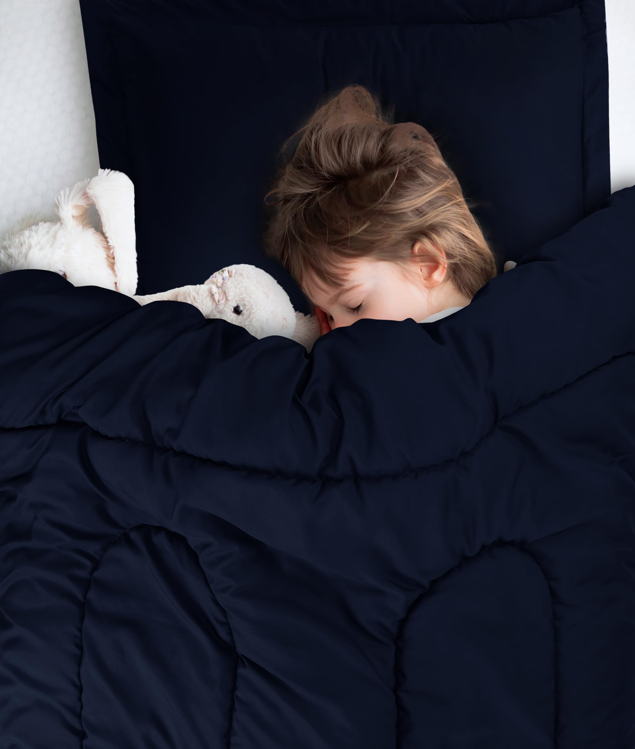 Utopia Bedding navy kids comforter set kid-friendly bedroom decor idea