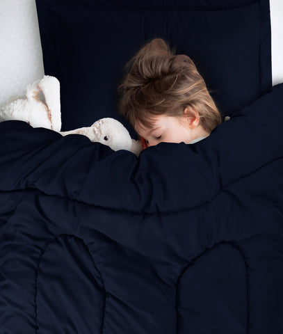 Utopia Bedding navy kids comforter set kid-friendly bedroom decor idea