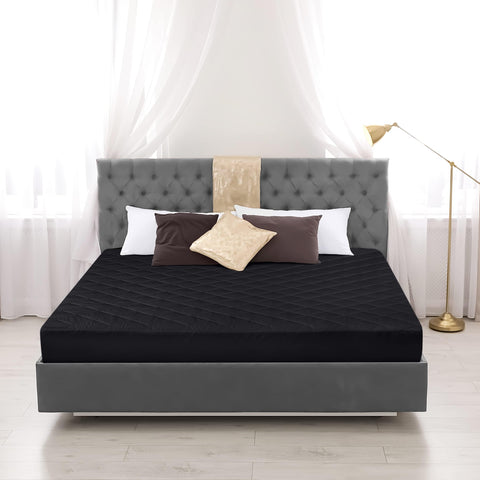 Utopia Bedding pad is not liquid proof; pair with waterproof cover.