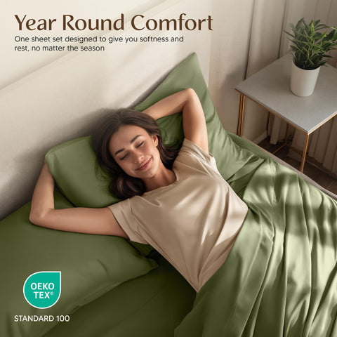 Utopia Bedding OEKO-TEX certified set offers skin-friendly safety.