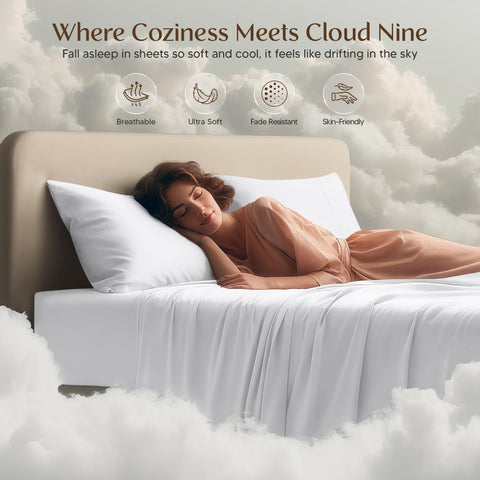 Utopia Bedding OEKO-TEX certified skin-friendly sheets safe for sensitive skin