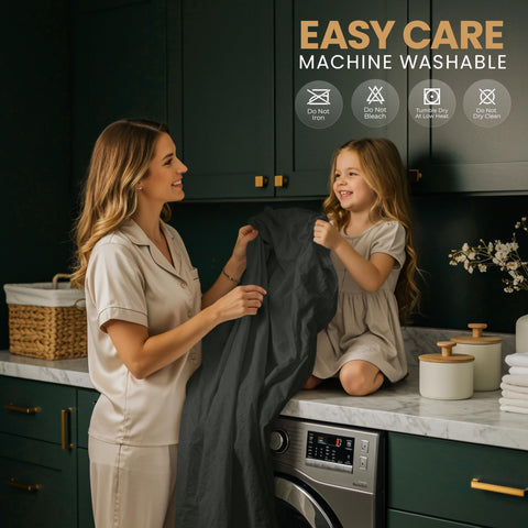 Utopia Bedding packaging and included items for easy setup and storage.