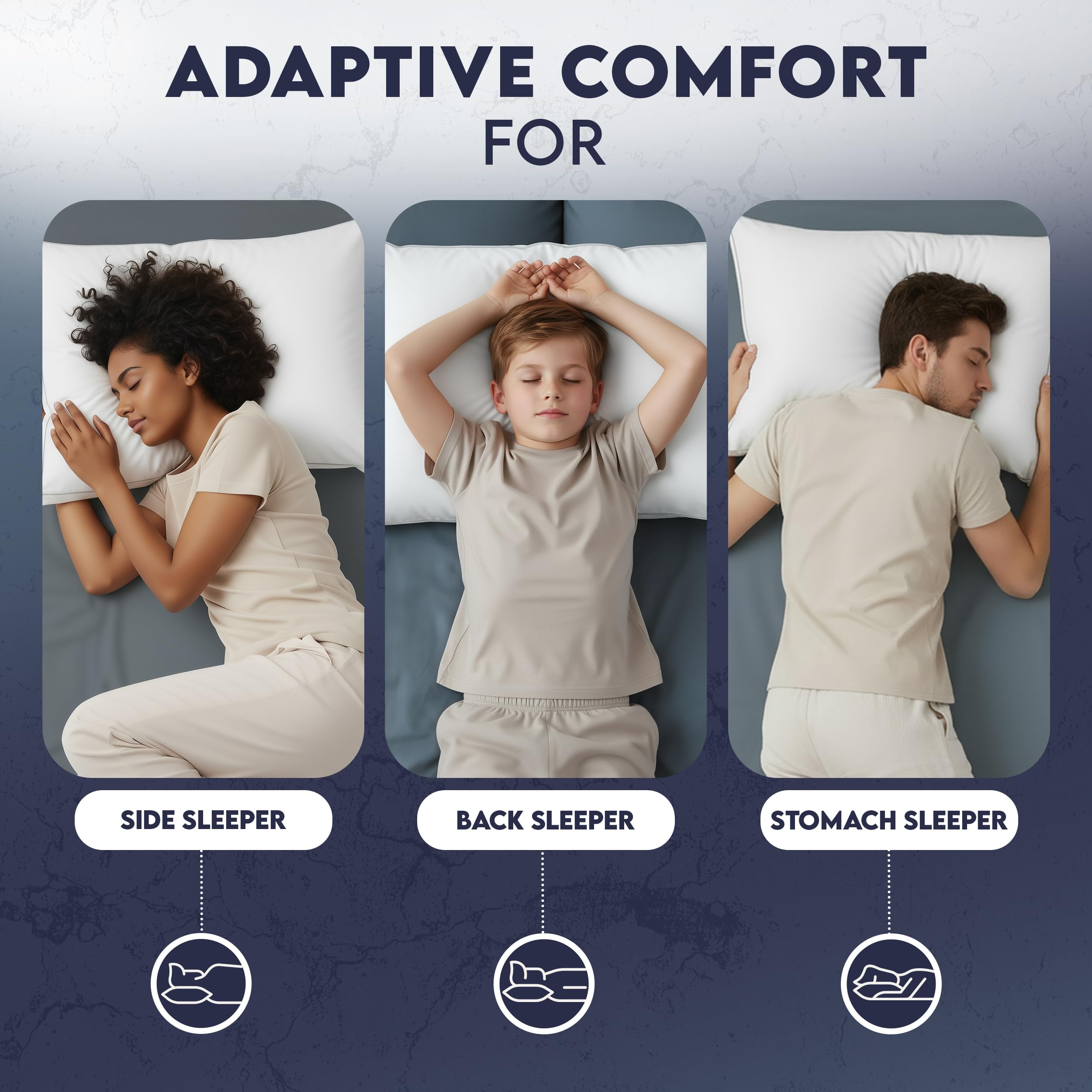 Utopia Bedding pillow care guide shows easy spot-clean maintenance
