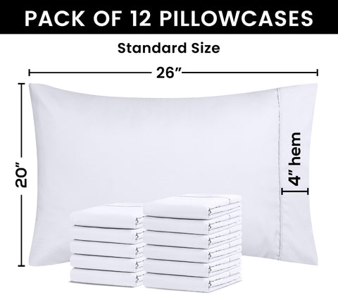 Utopia Bedding envelope-closure detail highlights secure fit on pillows.