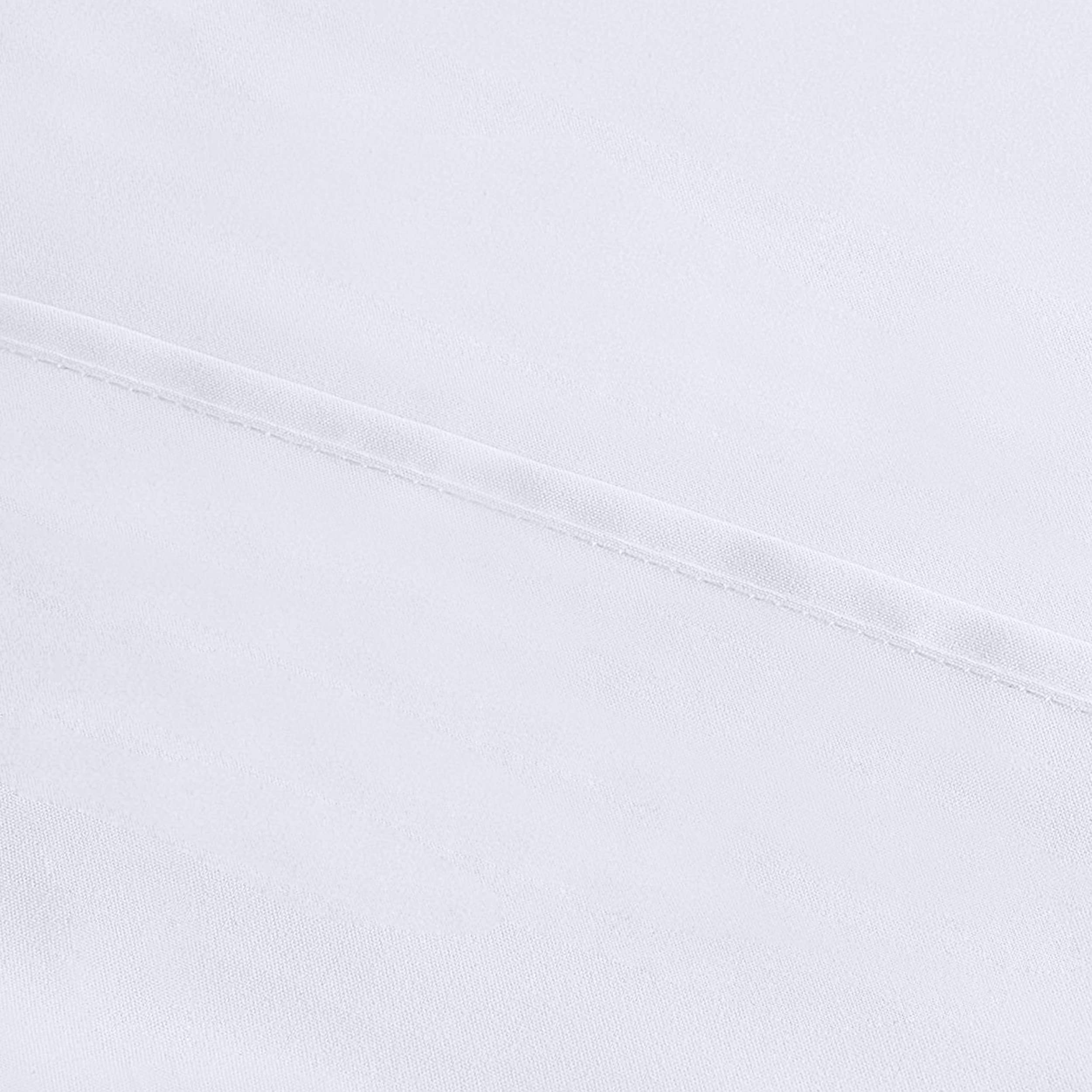 Utopia Bedding white color example demonstrates crisp, clean bedding aesthetic.