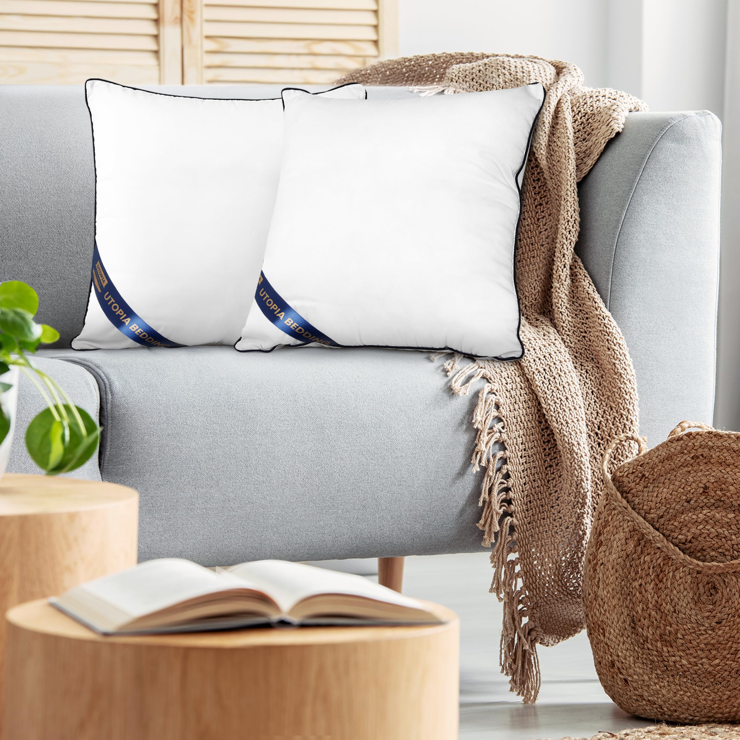 Utopia Bedding pillow insert suitable for car use and travel comfort