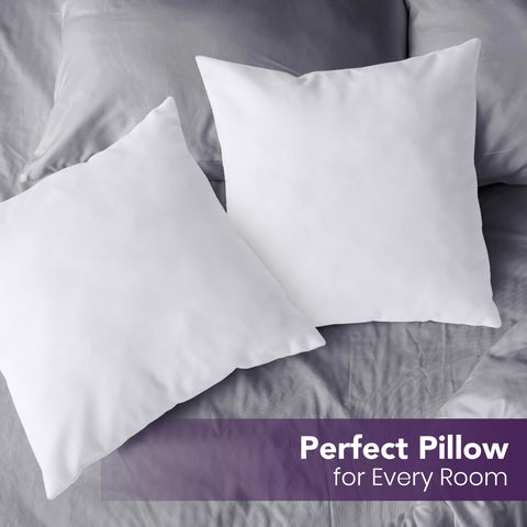 Utopia Bedding care-friendly pillow insert ideal for spot cleaning or gentle hand wash.