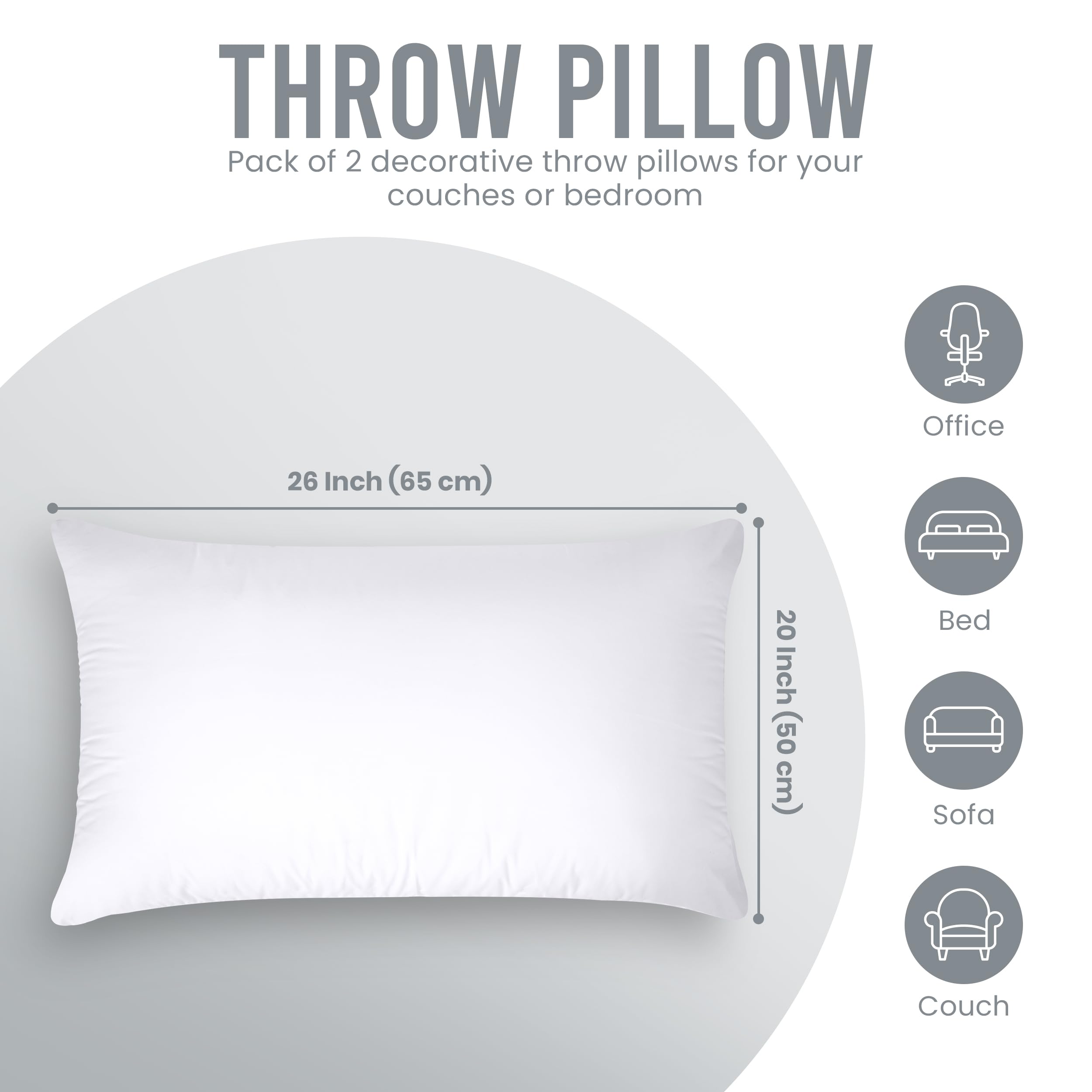 Utopia Bedding packaging image of the pillow inserts